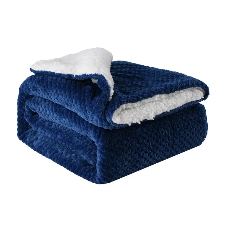 Manta Sherpa con impresión 3D 100 % poliéster