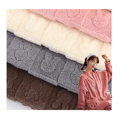 Tela polar Sherpa jacquard 3D