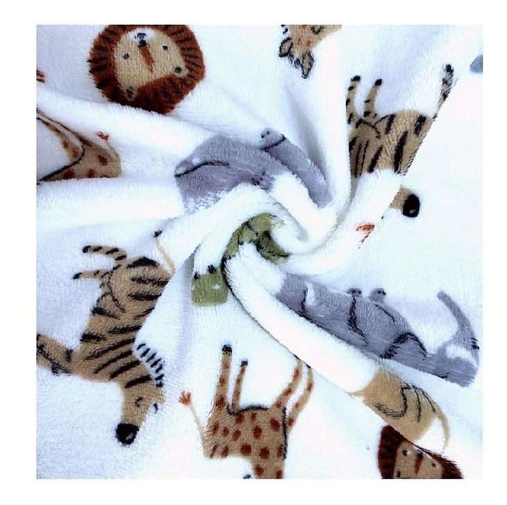 Tela con estampado digital de animales