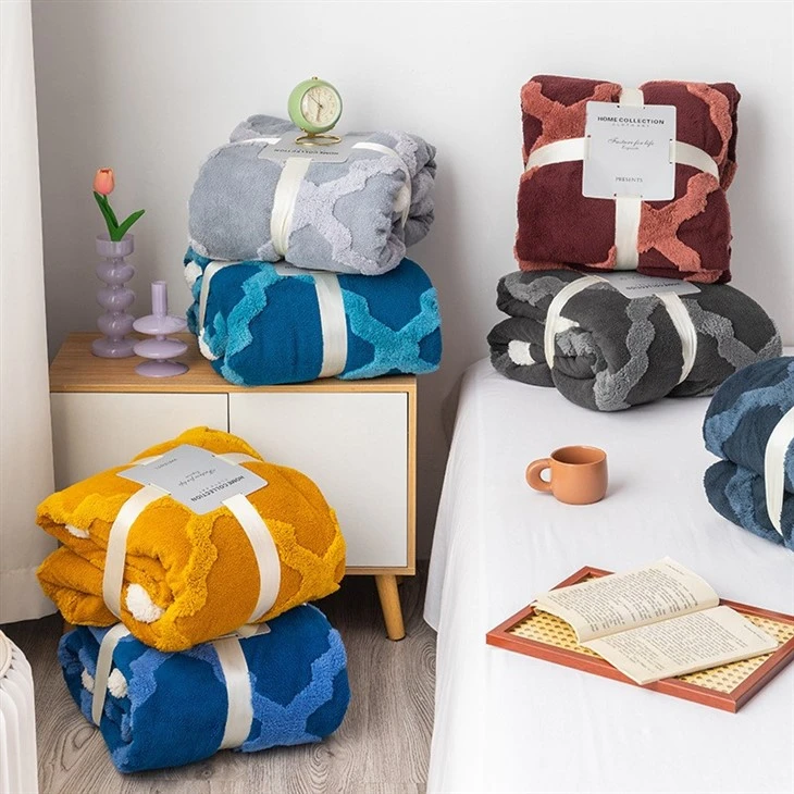 100% polyester printed flannel blanket