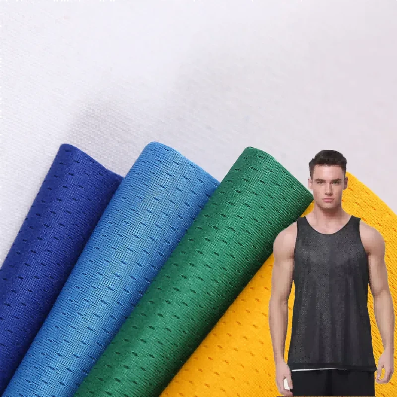 Tejido de punto de ojo de pájaro para ropa deportiva