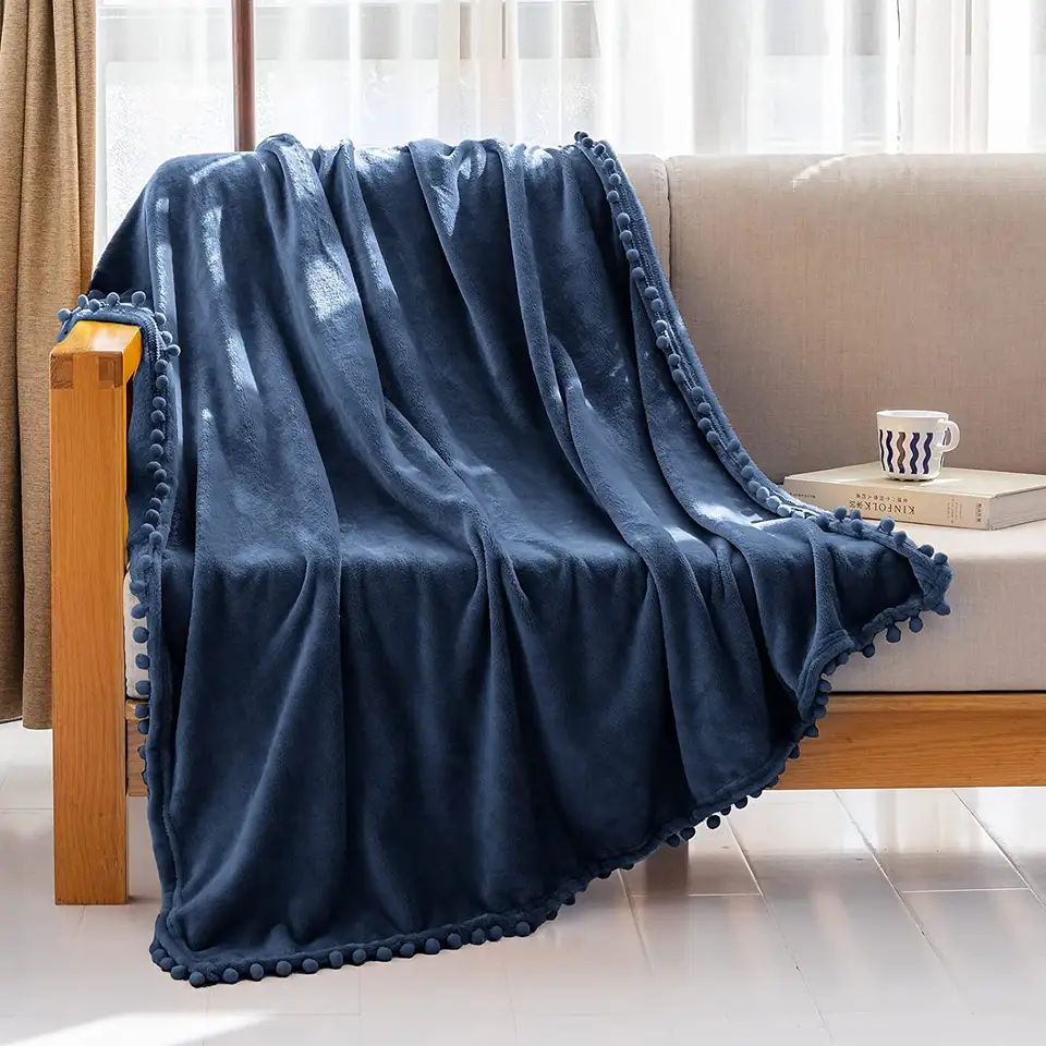 Manta Franela Azul