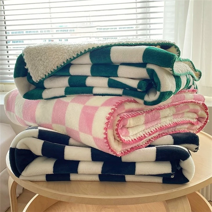 100% polyester polar fleece blanket for home