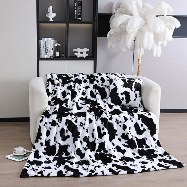 Manta estampada de vaca