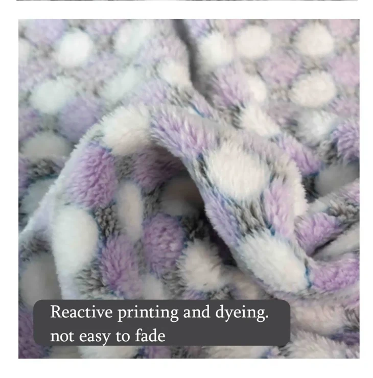 Double Sided Roll 100% Polyester Coral Fabric quotation
