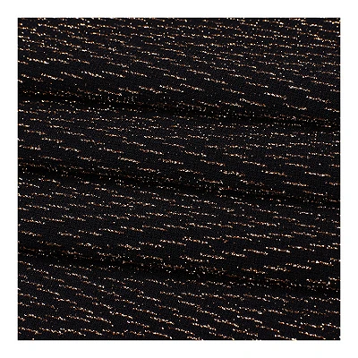 Tejido de punto jacquard dorado y plateado