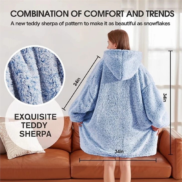 Hoodie Blanket Sherpa Free Sample