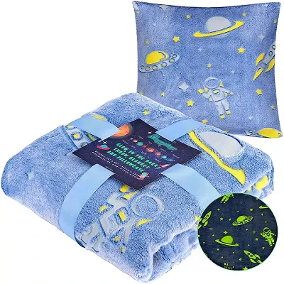 Manta luminosa con almohada