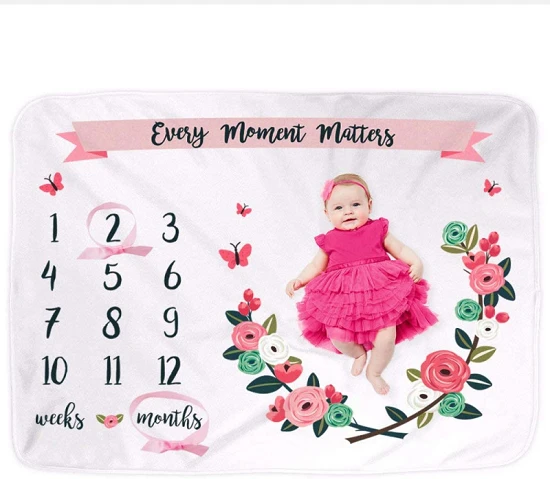 Manta Milestone para niños y niñas.