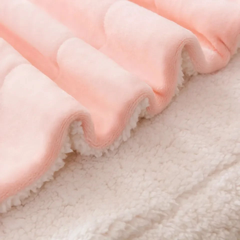 Manta Sherpa Rosa