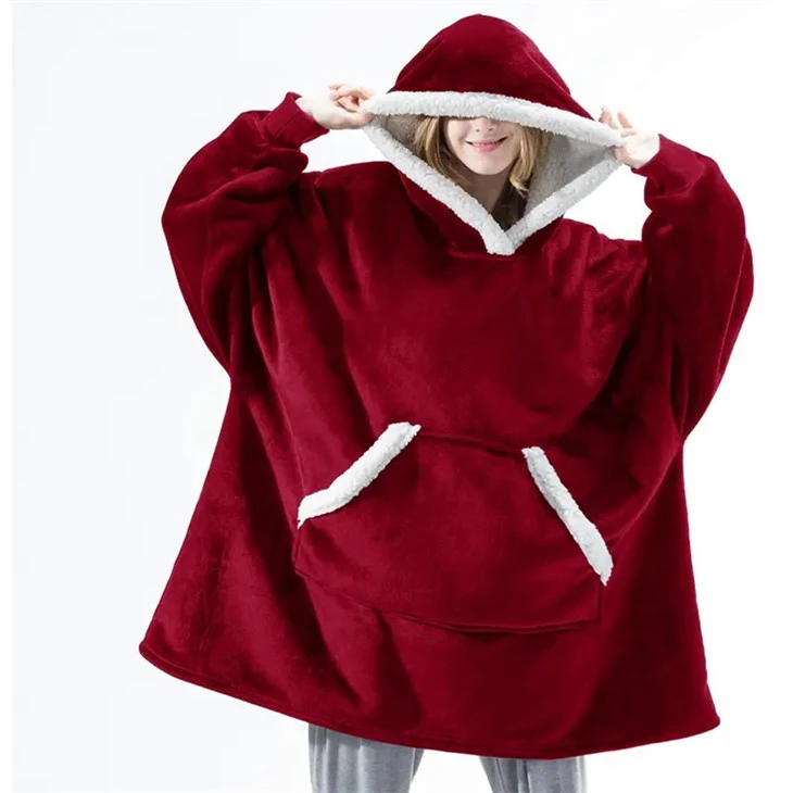 	Polar Fleece Hoodie Blanket Free Sample
