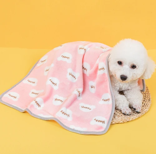 Manta de franela estampada para mascotas