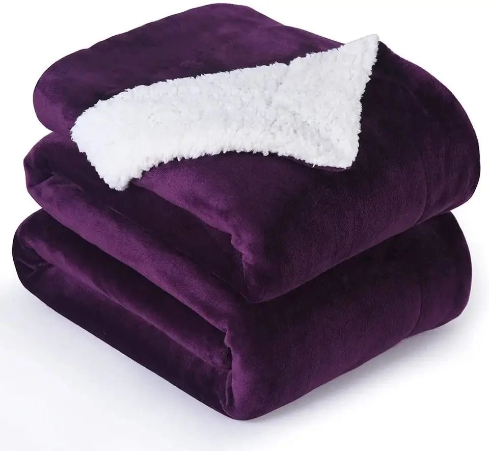 Manta Sherpa morada
