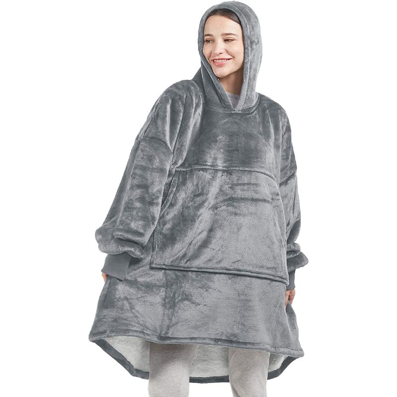 Manta Sherpa con capucha
