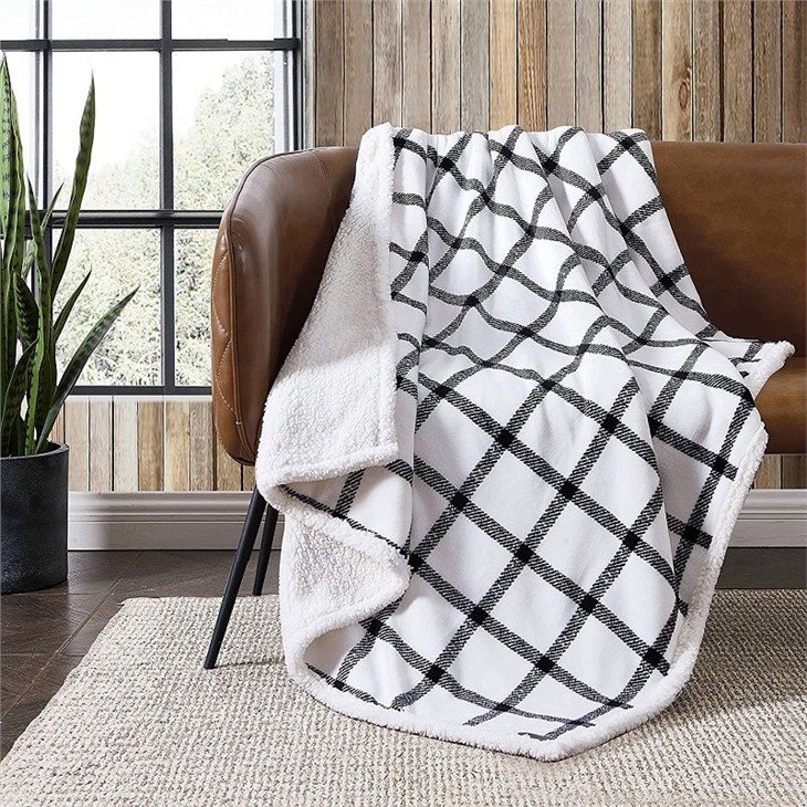 China Sherpa Throw Blanket