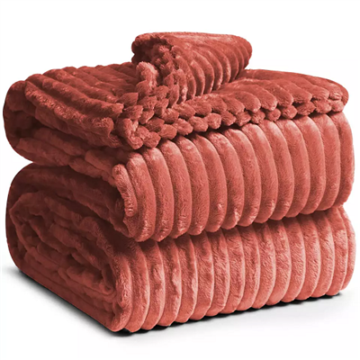 Manta a rayas de diseño moderno.