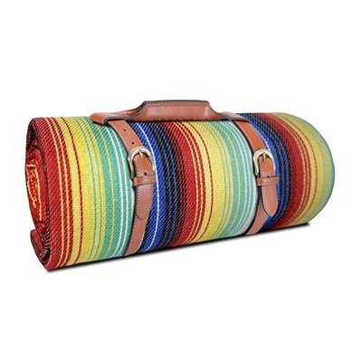 Manta de picnic de forro polar 100 % poliéster para viajes.