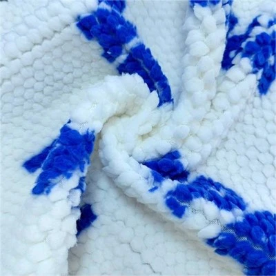 Tela Sherpa Jacquard 3D para manta