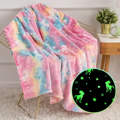 Manta luminosa de franela personalizada