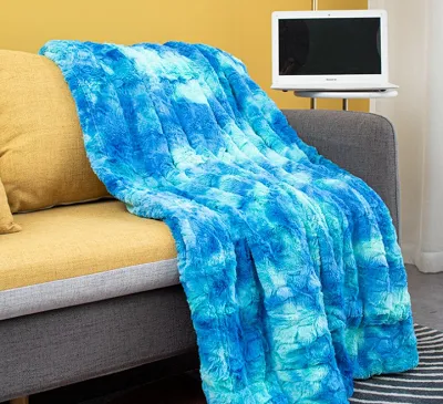 Manta de piel sintética de doble capa