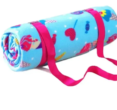 Picnic Blanket With Leather Strap Picnic Blanket With Leather Strap
