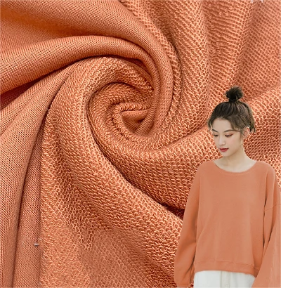 Tela de sudadera con capucha de punto poliéster