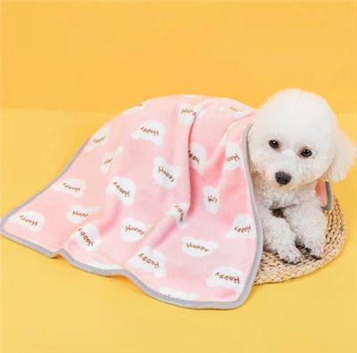 Manta de franela estampada para mascotas