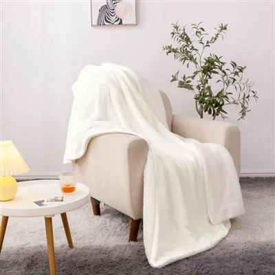 Manta Sherpa Blanca