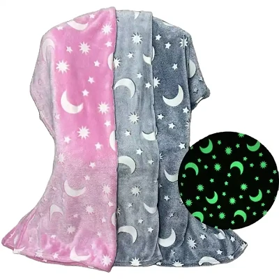Manta de franela impresa en estrella