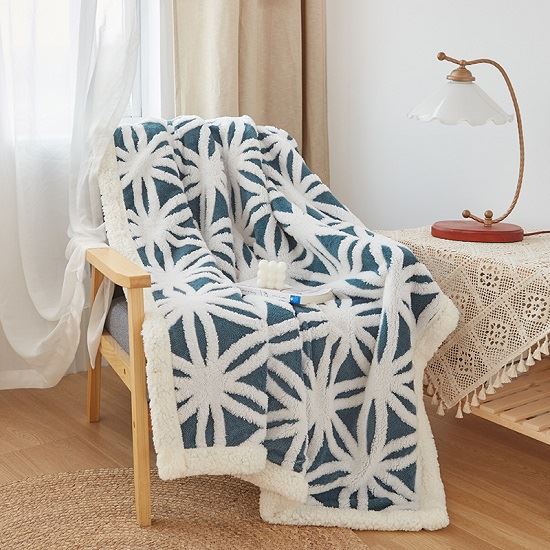 Jacquard Sherpa Blanket