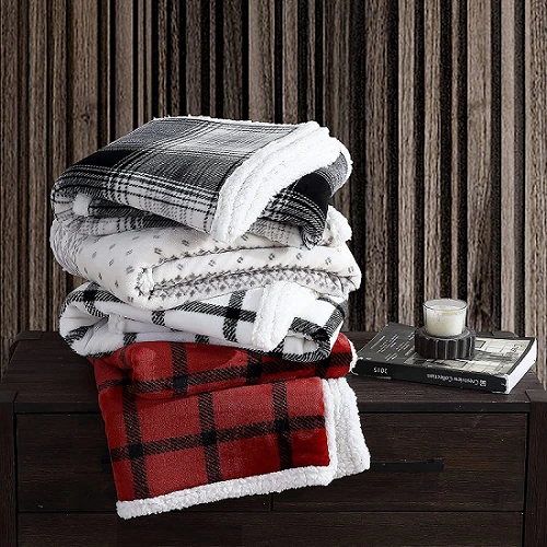 Printed Sherpa Blanket