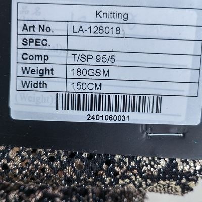 95% Polyester 5%spandex Gilding Fabric