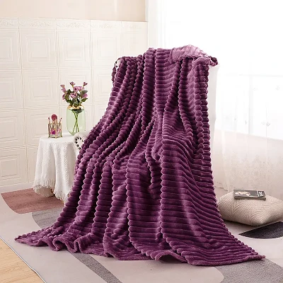 Manta de coral jacquard
