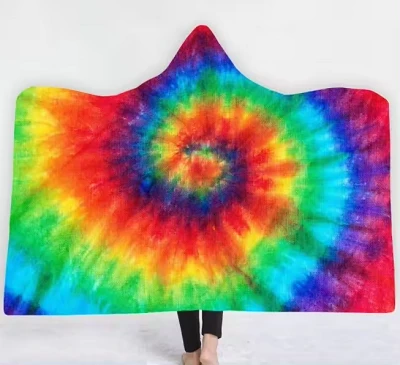Manta de sudadera con capucha teñida TIE